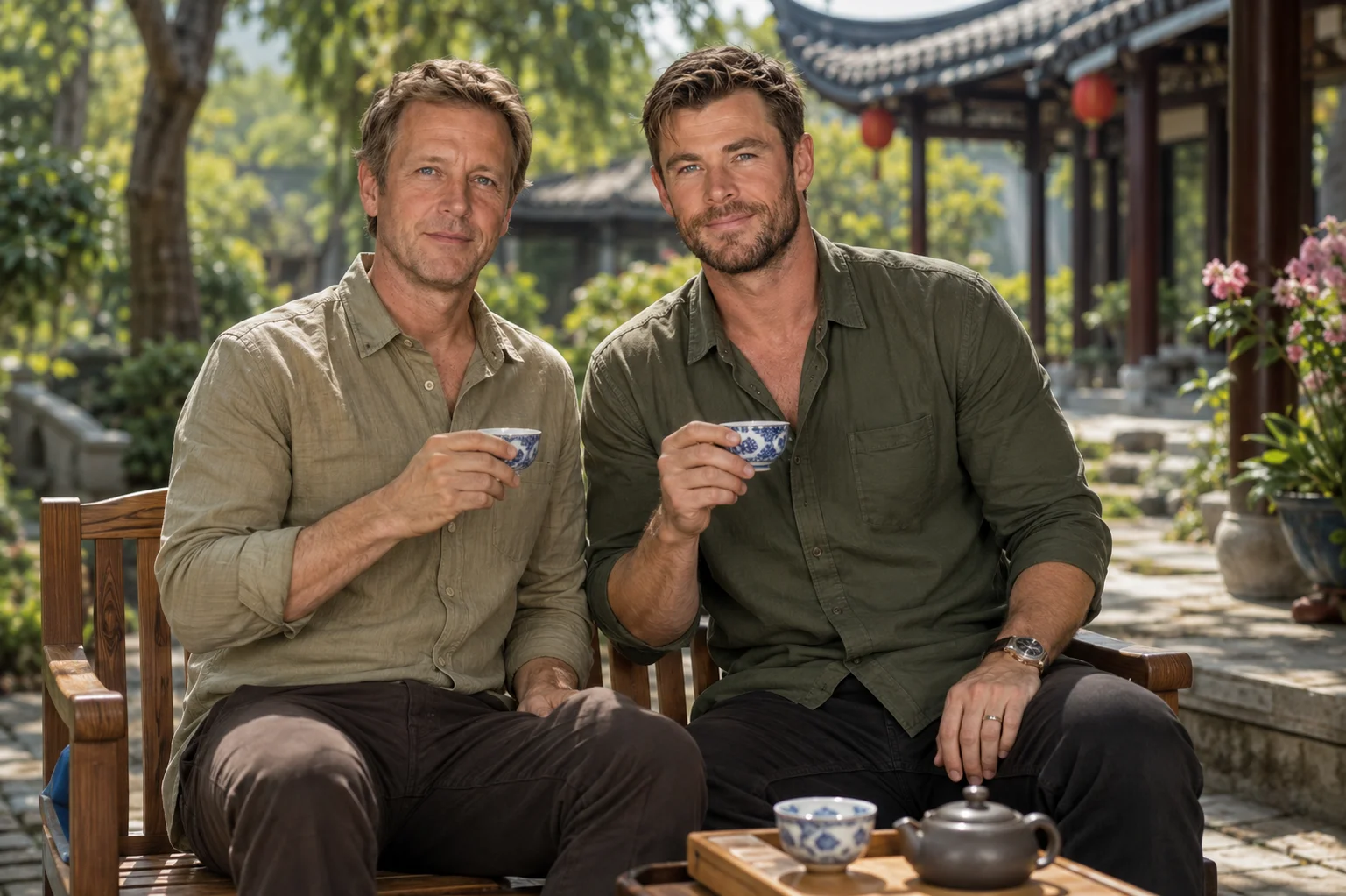 jon moeller and chris hemsworth